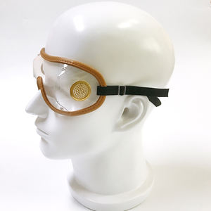 クラシック乗馬レース安全ゴーグルメガネアンチ風防塵エアベントPCレンズPUフレーム透明EN166標準 - Product Image 3