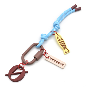 Wholesale Custom Nylon Rope Keychain Hanging Lanyard Fashionable Versatile Bag Charm Strap Accessories