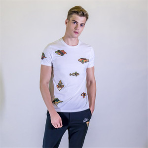 Camisetas de Algodón Estampadas para <span class=keywords><strong>Club</strong></span> <span class=keywords><strong>Social</strong></span>, Camisetas de Algodón Peinado con Cuello Redondo, Camisetas Bella Canvas - Product Image 4