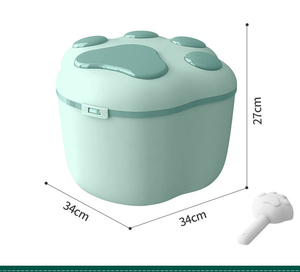 Kingtale Folding <span class=keywords><strong>Pet</strong></span> <span class=keywords><strong>Food</strong></span> <span class=keywords><strong>Container</strong></span> com tampas Hermético Gato Cão Comida Recipiente De Armazenamento Recipientes Plásticos Tigelas para Cães Arredondado - Product Image 6