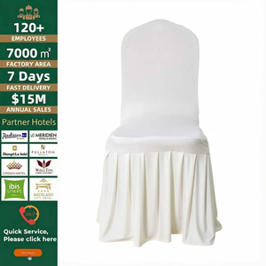 Housse de chaise en spandex anti-plis avec jupe plissée pour la location d'événements et la décoration des sièges de banquet - Product Image 3