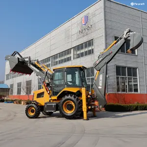 YAWEH Jcb 3cx 4 Wheel Drive New BackhoeWheel Front Loader Model Cheap Chinese 3 Ton Tractor With Front Loader With Low Price 4x4