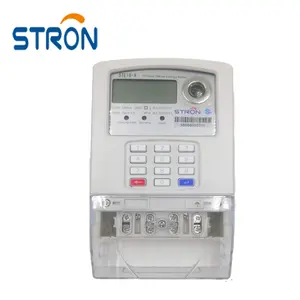 Stron STS متوافق مع مرحلة واحدة اثنين من الأسلاك لوحة المفاتيح الذكية المدفوعة مسبقا كيلوواط ساعة متر
