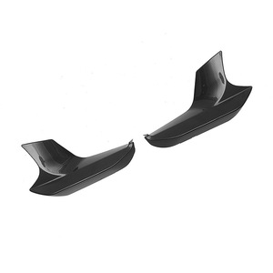 Lèvre de pare-chocs avant BMW, finition noire brillante, texture carbone ABS, pour F90 M5 2017-2020 - Product Image 5