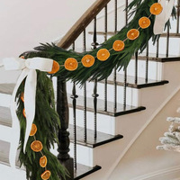 2026 Nieuwste Kerstboom Decoratie Wijnstok Sinaasappel Slice Gedroogd Fruit Ornament Dennenappel Kaneel Rol Krans Open Haard Huis