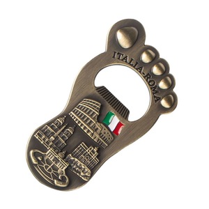 Custom Eco-Friendly Metal Fridge Magnet Painted Thermal Transfer Printing-Promotional Beer Bottle Opener for Parties Weddings - Product Image 1