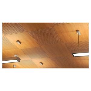 Revêtement en poudre de carreaux de plafond en alliage d'aluminium Technologie des coutures cachées-Ignifuge Insonorisé Continuité visuelle sans couture pour - Product Image 2
