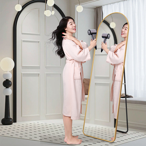Vàng Xách Tay Sàn Không Gỉ Gương Đầy Đủ Chiều Dài Gương Vòm Espejos Espelho Tường Đầy Đủ Cơ Thể Đứng Lớn Gương Cho Phòng Tường Bức Tranh Tường - Product Image 6