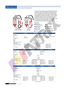 P22060B Sonde différentielle active ultra petite DC 200MHz Modèle P Series pour tous les oscilloscopes - Product Image 2