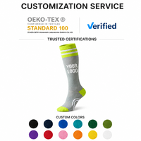 Chaussettes d'équitation de compression personnalisées de haute qualité, absorbant la transpiration, hauteur genou, pour hommes, entraînement