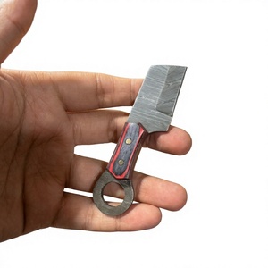 Cuchillo de Supervivencia y Caza de Hoja Fija Mini, Hecho a Mano, de Alta Calidad, con Acero de Damasco Industrial, Punta Caída, Mango de Resina OEM - Product Image 2