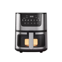 Friteuse à air numérique intelligente 8L avec écran tactile, antiadhésive, pour cuisine domestique, facile à utiliser, personnalisable avec logo du fabricant