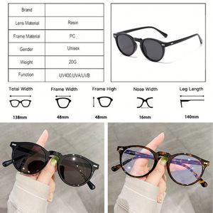 Lunettes de soleil polarisées rondes rétro 2025 personnalisées avec logo, rivets punk, UV400, pour hommes et femmes - Product Image 4
