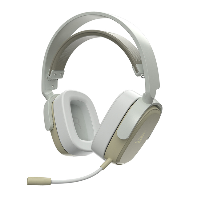 Ajazz AHM09 MAX Over-Ear Wireless Gaming Headphones Three-Mode ENC Noise Cancellation 20+ Hours Battery Life for E-Sports DJ