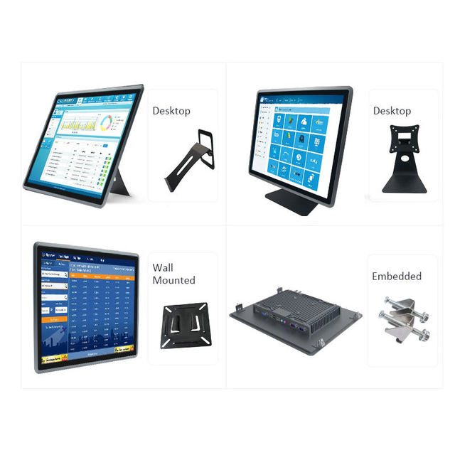 HUILAN 18.5/21.5 Inch IP65 Waterproof Android LCD Panel PC 10-Point Capacitive Touch Screen Durable Industrial Design