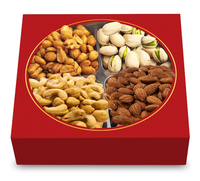 Boîte cadeau rigide en carton recyclable personnalisée avec couvercle transparent, plateau à huit côtés, impression de logo, design personnalisé