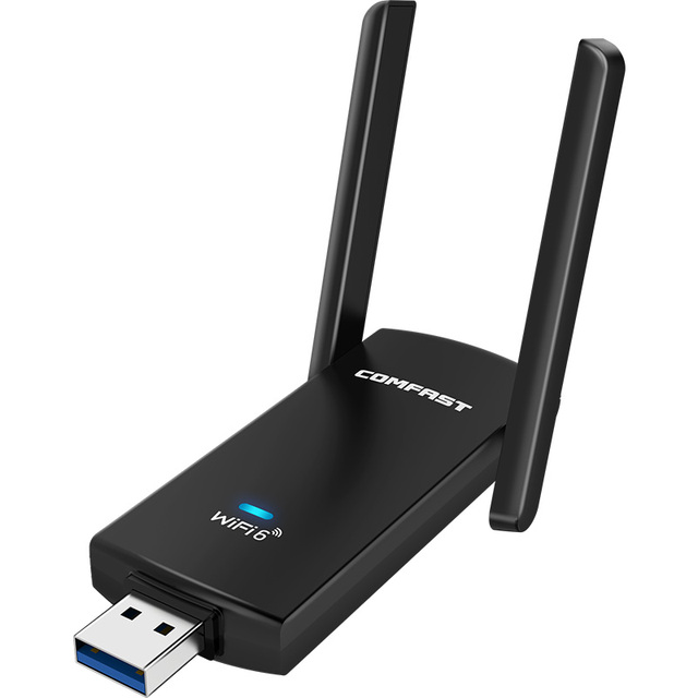 Driver Free Network WiFi Adapter RTL8832AU Comfast WiFi 6 USB Dongle 1800Mbps USB3.0 Wireless Adapter