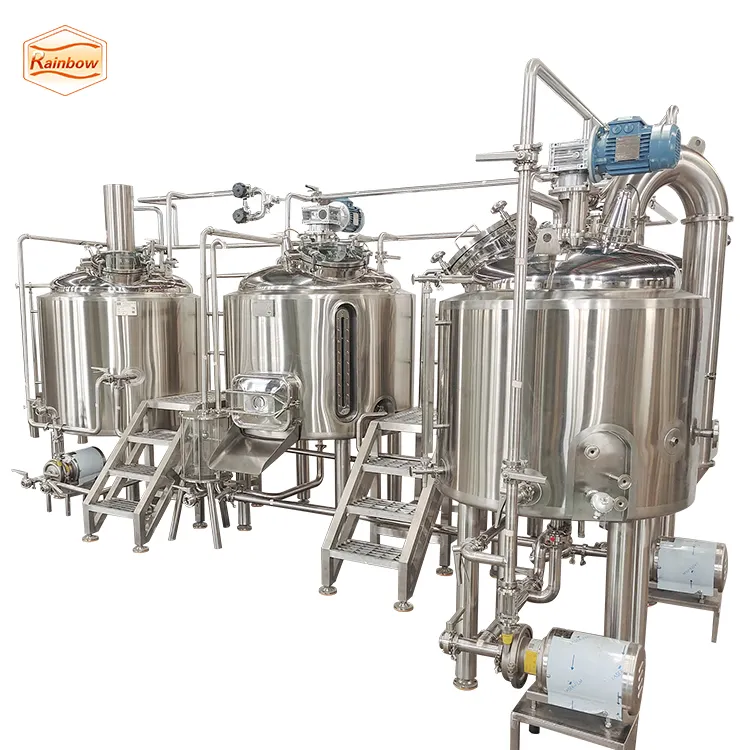 Produttore cinese attrezzatura per la produzione di birra birra in acciaio inossidabile serbatoio per Mashing di Mosto 500l Tanque De Coccion De Mosto De Cerveza