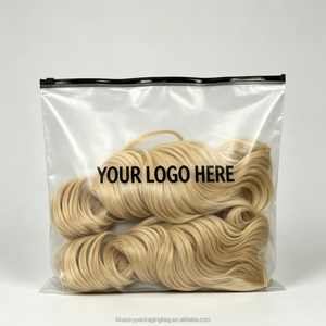 Pochette zippée en PVC transparent personnalisable avec fermeture éclair fluide, emplacement <span class=keywords><strong>de</strong></span> logo personnalisé et sacs d'emballage pour accessoires <span class=keywords><strong>de</strong></span> maquillage et perruques <span class=keywords><strong>de</strong></span> voyage - Product Image 1