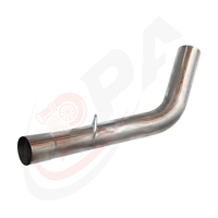 Tuyau d'échappement en acier inoxydable personnalisé de 4 pouces pour GM Chevy GMC 6.6L 2017-2023 Silverado et Sierra 2500 3500
