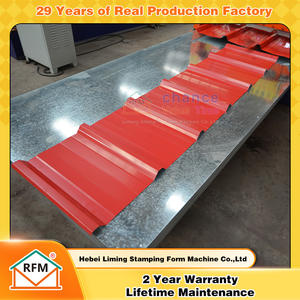 허베이 라임 진 시트 컬러 스틸 골판지 지붕 타일 만들기 기계 태양 지붕 타일 기계 - Product Image 6