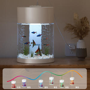 Pecera Ecológica Inteligente Koala en Forma de Cilindro para Jóvenes, Acuario Ecológico con Función DIY, Juguete de Regalo - Product Image 2