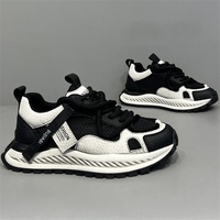 Nouvelles Chaussures d'été pour Hommes Style Vintage Vieilli Respirantes en Maille avec Semelle Extérieure en TPU Color-block Baskets Épaisses Polyvalentes