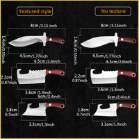 Couteaux de chef minuscules de haute qualité couperet petit ensemble de couteaux EDC de poche avec porte-clés de gaine