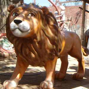 Outdoor <strong>Life</strong> <strong>Size</strong> <strong>Fiberglass</strong> Resin <strong>Lion</strong> <strong>Statue</strong> for Exhibition - Product Image 1