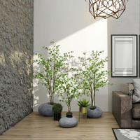 Pot de fleurs rond nordique populaire en imitation galets, écologique, pour intérieur/extérieur, à bon prix pour la maison ou le jardin