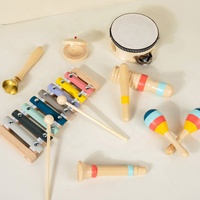 Musical Instrument 7 Piece Set Musical Game Educational Wood Children's Toy Musical Instrument Set