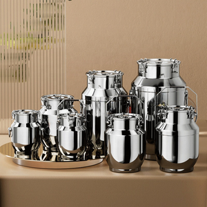 2.5-30 litres en acier inoxydable hermétique récipient de stockage des aliments réservoir de stockage étanche pour thé lait boîtes épices pot fraîcheur <span class=keywords><strong>bidon</strong></span> - Product Image 5