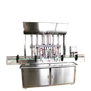 Automatische 6-kopf-flüssigkeitsabfüllmaschine Cosmetic Cream Abfüllmaschine Flaschenfülllinie