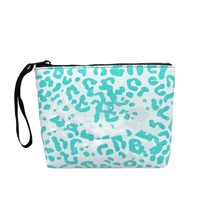 Sac à main de plongée en toile rose à imprimé léopard pour femme de marque célèbre Sac à main bleu à imprimé léopard pour l'automne et l'hiver