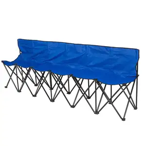 Pliant de camping en plein air six sièges plage chaise personnalisée pour six personnes pour club