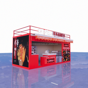 Conteneur mobile modulaire extensible <span class=keywords><strong>PINGUI</strong></span> personnalisé pour boutique, atelier, bar, café, magasin de proximité moderne, garantie 1 an - Product Image 2