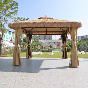 Gazebo <span class=keywords><strong>de</strong></span> jardin en paille 3x3m, tente <span class=keywords><strong>de</strong></span> plage en paille, gazebo avec structure métallique, 10x10 pieds, <span class=keywords><strong>pavillon</strong></span> <span class=keywords><strong>de</strong></span> jardin en chaume à vendre - Product Image 2