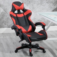 Fauteuil Gaming/E-sport Économique en Similicuir PU Rouge et Noir pour PC Gamers, Dropshipping