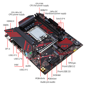 Carte mère Great Wall B760M-G GAMING <span class=keywords><strong>DDR4</strong></span> *2 LGA1700 pour processeur Intel Core de 12e génération <span class=keywords><strong>I5</strong></span>-12490F/<span class=keywords><strong>i5</strong></span>-<span class=keywords><strong>12600KF</strong></span>, jeux eSport - Product Image 3