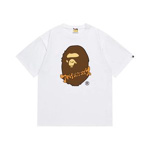 <span class=keywords><strong>Camiseta</strong></span> de punto de algodón 100% de 280 g para <span class=keywords><strong>hombre</strong></span>, cuello redondo, <span class=keywords><strong>manga</strong></span> corta, corte regular, con estampado de logotipo de dibujos animados de mono, 1.5 Formal - Product Image 5