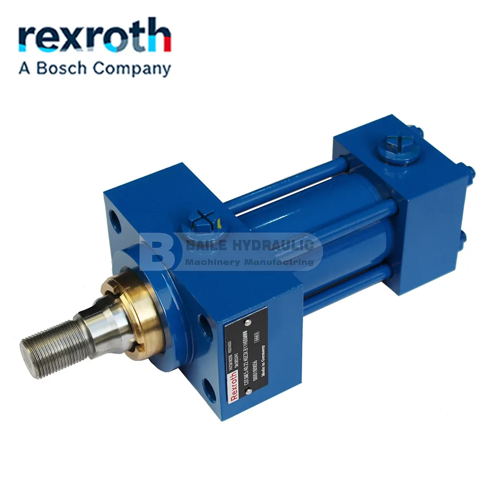 Rexroth Rexroth çekme çubuk hidrolik silindir CDT3ME5.40.22.40Z3X.B11HDDMWW silindir kafası dikdörtgen flanş montajı