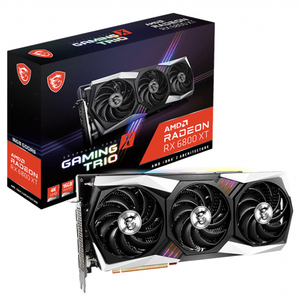 Tarjeta Gráfica Usada <span class=keywords><strong>MSI</strong></span> AMD Radeon <span class=keywords><strong>RX</strong></span> <span class=keywords><strong>6800</strong></span> <span class=keywords><strong>XT</strong></span> GAMING X TRIO con 16GB GDDR6 Interfaz de Memoria de 256 bits Compatible con Overclocking - Product Image 1