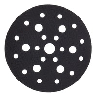 Tampon de protection en peluche anti-vibration auto-adhésif noir de 6 pouces à 25 trous pour ponceuse pneumatique à sec