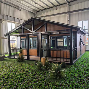 Cabina de contenedor prefabricada plegable de 20 pies, entrada de casa móvil Modular extensible, comedor, dormitorio de Villa, sala de estar, gimnasio, granja - Product Image 5