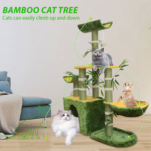 Haute qualité Offre Spéciale bambou forme chat escalade arbre chat jouant gratter chat endormi sisal <span class=keywords><strong>griffoir</strong></span> - Product Image 2