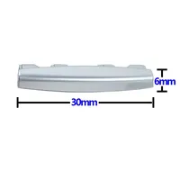 Rejilla de ventilación de aire acondicionado frontal LHD RHD Slider Clip de lengüeta cromada para BMW X5 X6 F15 F16 X5M X6M F85 F86 2014-2018