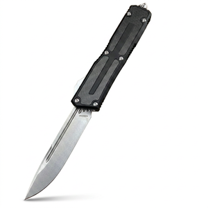 Cuchillo de Camping Micro Tech Beetle Edición Aluminio, Herramienta EDC de Bolsillo de Alta Calidad, Acero Inoxidable, Mango de Aluminio OEM - Product Image 5