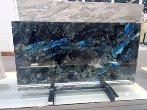 Lastra di <span class=keywords><strong>Granito</strong></span> Blu Labradorite di Alta Qualità, Lastra di <span class=keywords><strong>Granito</strong></span> Blu Lemuriano per Mobili Personalizzati, Pavimenti e Pareti - Product Image 2