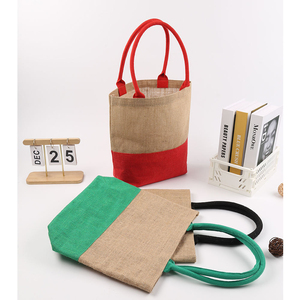 Bolsas de Yute Natural al por Mayor, Bolsas de Yute Personalizadas de China con Asa y Correa para el Hombro - Product Image 6