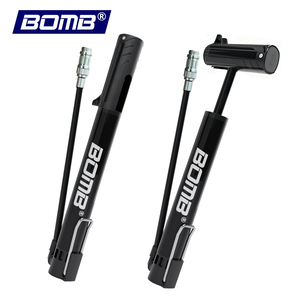 Pompe à air de poche BOMB pour vélo, mini pompe à main pour scooter avec manomètre - Product Image 1